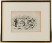 SAMUEL THOMAS GILL (1818-1880), A collection of original plates from "Sketches Of The Victoria Gold Diggings And Diggers As They Are" [1853]; ​​​​​​​all individually framed (and mostly glazed). Titles include "Diggers Auction, Eagle Hawk, Bendigo", "On Be - 5