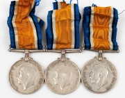 1914-20 British War Medals to Australians: 6333 PTE. R.W. RAFF. 11 - BN. A.I.F.; 190. PTE. C.E. READ 7 - BN. A.I.F.; and, 1170 PTE C.S. RYAN. 7 BN. A.I.F. (3 medals). - 2