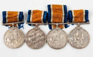1914-20 British War Medals to Australians: 4343 PTE J. SCOTT. 7 BN. A.I.F.; 2655 PTE C.F. SCOTT. 7 BN. A.I.F.; 4887 PTE. F. SEIDER. 38 BN. A.I.F.; and, 3993 PTE J.F. SEYMOUR 23 BN. A.I.F (4 medals).