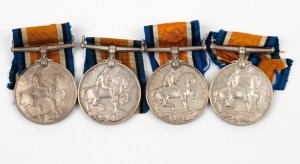 1914-20 British War Medals to Australians: 6800 PTE C.H. FARRELL. 24 BN. A.I.F.; 3387 PTE J. FARRELL. 60 BN. A.I.F.; 16468 GNR. G.E. FILES. 15 F.A.B. A.I.F.; and, 2827 PTE F.J. FOGGIE. 37 BN. A.I.F. (4 medals).