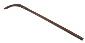 Flensing knife with timber handle from Albany, Western Australia, 19th/20th century, 131cm high