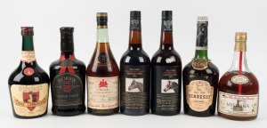 COGNAC, BRANDY AND FORTIFIED WINE including Hennesey, Napoleon, Grand Commandaria, Mildara, Morris Liquer Tokay and Yallumba Horse Racing Port, (7 bottles)