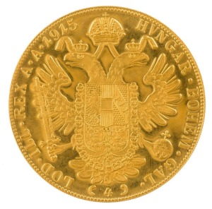 Austria - Coins: 4 Ducat Franz Josef, Gold 1915 restrike, aUnc.