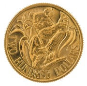 TWO HUNDRED DOLLARS, 1980 $200 gold Koala, uncirculated; in plastic pouch of issue.