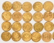 The Emperor Maximilan "One Peso" Fantasy Gold Coin: Forty examples, all dated 1865, but believed to have been produced in the 1960s in Italy. (40). - 2