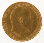 Great Britain - Coins: 1910 Half Sovereign, Edward VII, St. George reverse, VF. - 2