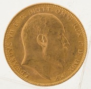 1906 Sovereign, Edward VII, St. George reverse, Melbourne, aUnc. - 2