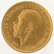 1913 Sovereign, George V, St. George reverse, Sydney, Unc. - 2