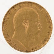 1906 Sovereign, Edward VII, St. George reverse, Melbourne, EF. - 2