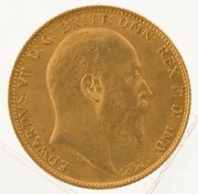 1910 Sovereign, Edward VII, St. George reverse, Sydney, aUnc. - 2