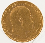 1902 Sovereign, Edward VII, St. George reverse, Melbourne, Unc. - 2