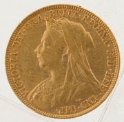 1900 & 1901 Sovereigns, Veiled head, St. George reverse, Perth, VF/EF. (2). - 3