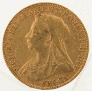 1900 & 1901 Sovereigns, Veiled head, St. George reverse, Perth, VF/EF. (2). - 5