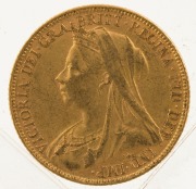 1895 & 1897 Sovereigns, Veiled head, St. George reverse, Melbourne, VF/EF. (2). - 5