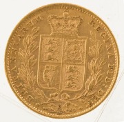 1882 Sovereign, Young head, Shield reverse, Sydney, EF. - 2