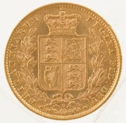 1880 Sovereign, Young head, Shield reverse, Sydney, aUnc. - 2