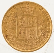 1875 Sovereign, Young head, Shield reverse, Sydney, EF. - 2