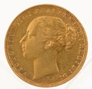 1880 Sovereign, Young head, St. George reverse, Melbourne, EF. - 2