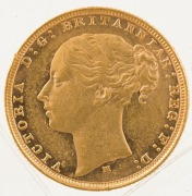 1882 Sovereign, Young head, St. George reverse, Melbourne, aUnc. - 2