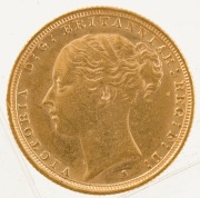 1886 Sovereign, Young head, St. George reverse, Sydney, aUnc. - 2