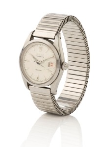 ROLEX "OYSTERDATE PRECISION" gent's wristwatch in stainless steel case with baton numerals, 3.9cm wide including crown