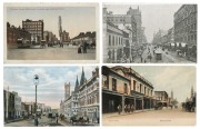 Postcards: VICTORIA - MELBOURNE STREET VIEWS: A collection featuring street views from throughout the CBD, including Bourke and Collins streets, Princes and Queens bridges, St. Paul's Cathedral, Melbourne Town Hall, the Eight Hour Day Monument, Yarra Bank - 5