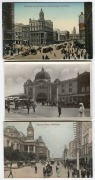 Postcards: VICTORIA - MELBOURNE STREET VIEWS: A collection featuring street views from throughout the CBD, including Bourke and Collins streets, Princes and Queens bridges, St. Paul's Cathedral, Melbourne Town Hall, the Eight Hour Day Monument, Yarra Bank - 3