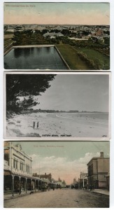 Postcards: VICTORIA - WESTERN: A range of photographic postcards featuring Port Fairy, Warrnambool, Ararat, Wedderburn flour mill, Portland, Hamilton, Coleraine, St.Arnaud, Boort, etc. Publishers/photographers incl. A.Aberline, Semco, Jordan, A.L.V.Jenkins, Valentine, Magnus, A.Holland, Cannon & Co., A.Picard, F.R.Coles, W.Richards, E.B.Shugg, Henningsen & Klunder, etc. (Total: 64; 30 unused; 34 used)