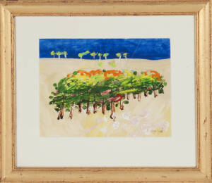 TERRY WATTS: Set of 6 framed paintings (oil & watercolour) on paper. Approximately 40 x 30cm each