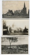Postcards: NEW SOUTH WALES - SOUTHERN: A collection of photographic cards including 1903&nbsp;Narrandera dust storm, Art Deco architecture and early automobiles,&nbsp;Hamilton Hume's residence at Yass, Snowy Mountains Authority laboratories, Albury bowling greens, - 2