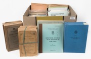 SCIENTIFIC PAPERS, MONOGRAPHS, REPORTS and CATALOGUES, 19th-20th Century, mainly of Australian origin and with a heavy focus on Geological matters. (qty).