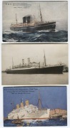 Postcards: SHIPPING: A diverse range with many American, British, Dutch, German, Indian, Italian, etc. warships, steamships, cargo ships,&nbsp;and cruise liners, including a comprehensive series of SS Cleveland cards issued by the Hamburg America line, as well - 2