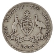 George V Florins, 1910 - 1936 standard simplified issues almost complete; lacks only 1923 and 1933. (Total: 20); mixed condition.
