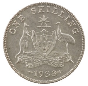 GEORGE V, 1933. Uncirculated and very rare in this condition.