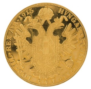 Austria - Coins: 4 Ducat Franz Josef, Gold 1915 restrike, aUnc.