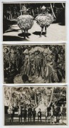 Postcards: NEW GUINEA: A group of circa 1920s-30s real photo postcards,&nbsp;noting&nbsp;two from Western Bismarck Islands annotated "Natives at Lau Island Ninigo Group" & "Aua Station" on back, another of "Pato Chief of Matu" [Matupit Island], then aerial views of - 2