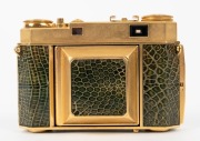 KODAK: Gold-plated Retina IIa&nbsp;rangefinder camera with snakeskin body, circa 1952, with Retina-Xenon 50mm f2 lens [#2938383] and&nbsp;Synchro-Compur&nbsp;shutter. - 3