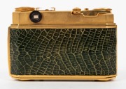 KODAK: Gold-plated Retina IIa&nbsp;rangefinder camera with snakeskin body, circa 1952, with Retina-Xenon 50mm f2 lens [#2938383] and&nbsp;Synchro-Compur&nbsp;shutter. - 4