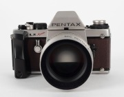 ASAHI KOGAKU: Pentax LX 2000 35mm SLR camera with leather-covered body [#2000723]. New in original box together with SMC PENTAX-A 50mm f1.2 Special lens [#1422163], strap, lens cap, instruction booklet, and other documentation. - 3