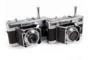 VOIGTLÄNDER: Two 1954 Vitessa L 'barn-door' style