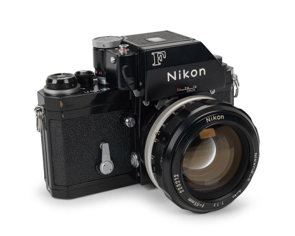 NIPPON KOGAKU: Black-body Nikon F Photomic FTn SLR camera [#7268883], circa  1972, with Nikkor-