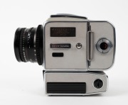 HASSELBLAD: 1982 Hasselblad 500EL/M '20 Years in Space' limited-edition medium-format SLR camera [#RH 1322394] in grey and chrome, with Planar 80mm f2.8 lens [#6388903] and Synchro-Compur shutter, together with front lens cap and power cable. Presented in - 6