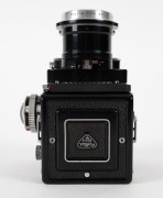 FRANKE & HEIDECKE: Tele Rolleiflex&nbsp;TLR&nbsp;camera [#S 2300397], circa 1959, with Sonnar&nbsp;135mm f4 lens [#2719295] and&nbsp;Synchro-Compur&nbsp;shutter, with Rolleinar&nbsp;RIII double-lens filter attachment. - 6