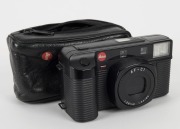 LEITZ: Leica AF-C1 point-and-shoot camera [#40106171], circa 1989, with original 'Red Dot' soft case and neck strap. - 2
