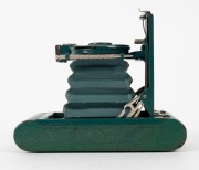 KODAK: Vanity Kodak Ensemble vertical-folding camera [#34553] in green finish, circa 1928,&nbsp;complete with original lipstick, powder compact, mirror, and money pocket in leather case with strap,&nbsp;together with&nbsp;instructions, original owner's card, and&nbsp;maker's - 5