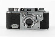LOOK CAMERA: Model A Leica-copy rangefinder&nbsp;camera [#1063], circa 1949, with Rokkor&nbsp;45mm f3.5 lens [#1402].&nbsp;'Made in Occupied Japan' engraved on camera base. - 2