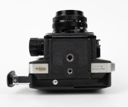 KONICA: Circa 1969 Koni Omegaflex M&nbsp;twin lens non-reflex camera [#70243E] with Hexanon&nbsp;90mm f3.5 lenses [#260248 & #260188]. - 6