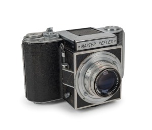 WEFO: Master Reflex SLR camera [#50-276], circa 1950, with Tessar 80mm f2.8 lens [#3385306].