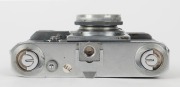 ZEISS IKON: Circa 1938 Contax III rangefinder camera [#G11811] with German eagle, 'M' (marine), and 'ARTL.' (artillery) engravings. Also featuring a rare Sonnar 50mm f2 lens [#2587382] construction with alloy aperture ring. Produced in extremely small qua - 5