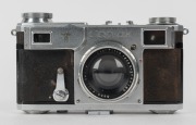 ZEISS IKON: 'Kriegsmarine' German Navy-version Contax II 543/24 rangefinder camera [#K.56759], circa 1939, with Sonnar 50mm f2 lens [#2586160]. Extremely rare camera with German eagle and 'M' (navy) engravings on front. - 2